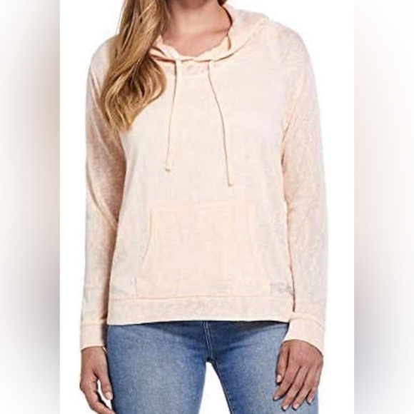 Vintage Tops - Weatherproof Vintage- Ladies Peach Pullover Hoodie Size Small